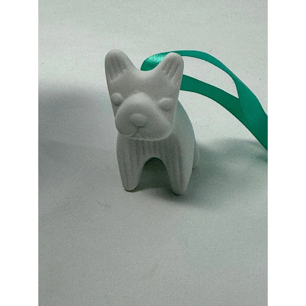 Jonathan Adler French Bulldog Porcelain Ornament Matte White Menagerie Dog Boxed
